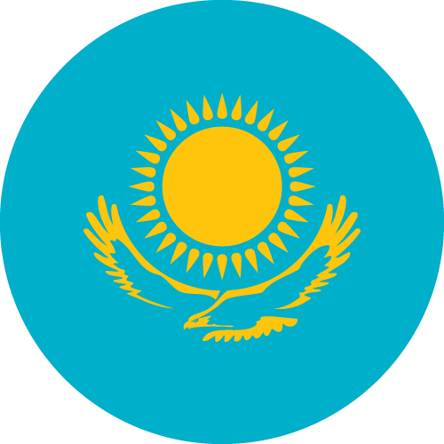 Flagge von Kasachstan
