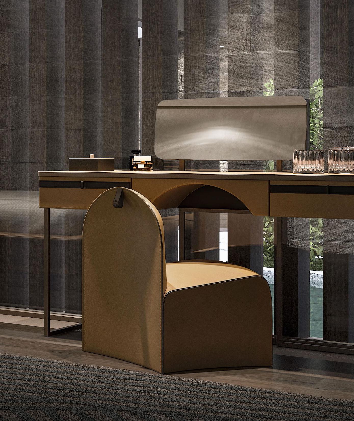 Starlight Schminktisch mit Pouf