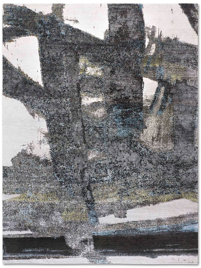 GreenRust auf Hellgrau Teppich | Größe: 122 x 183 cm