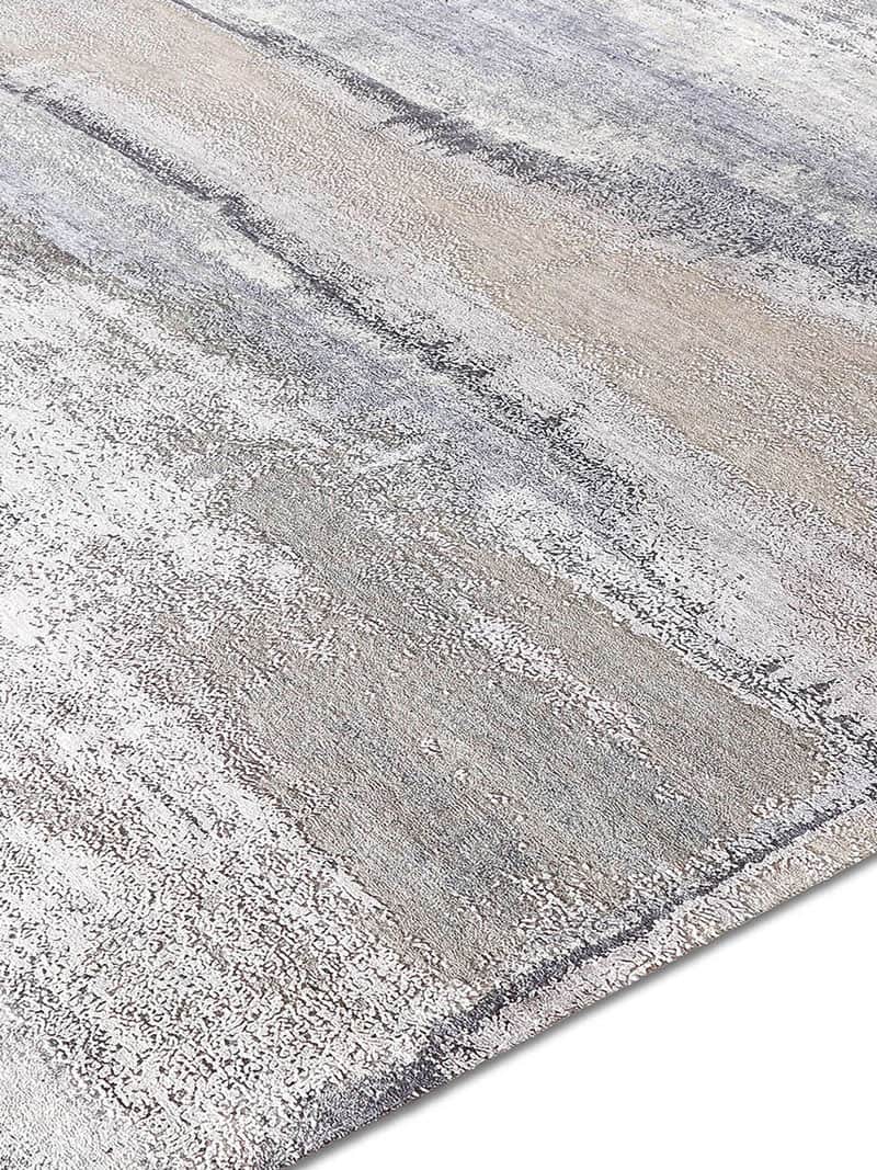 Sand Mix auf Grau Teppich | Größe: 183 x 274 cm
