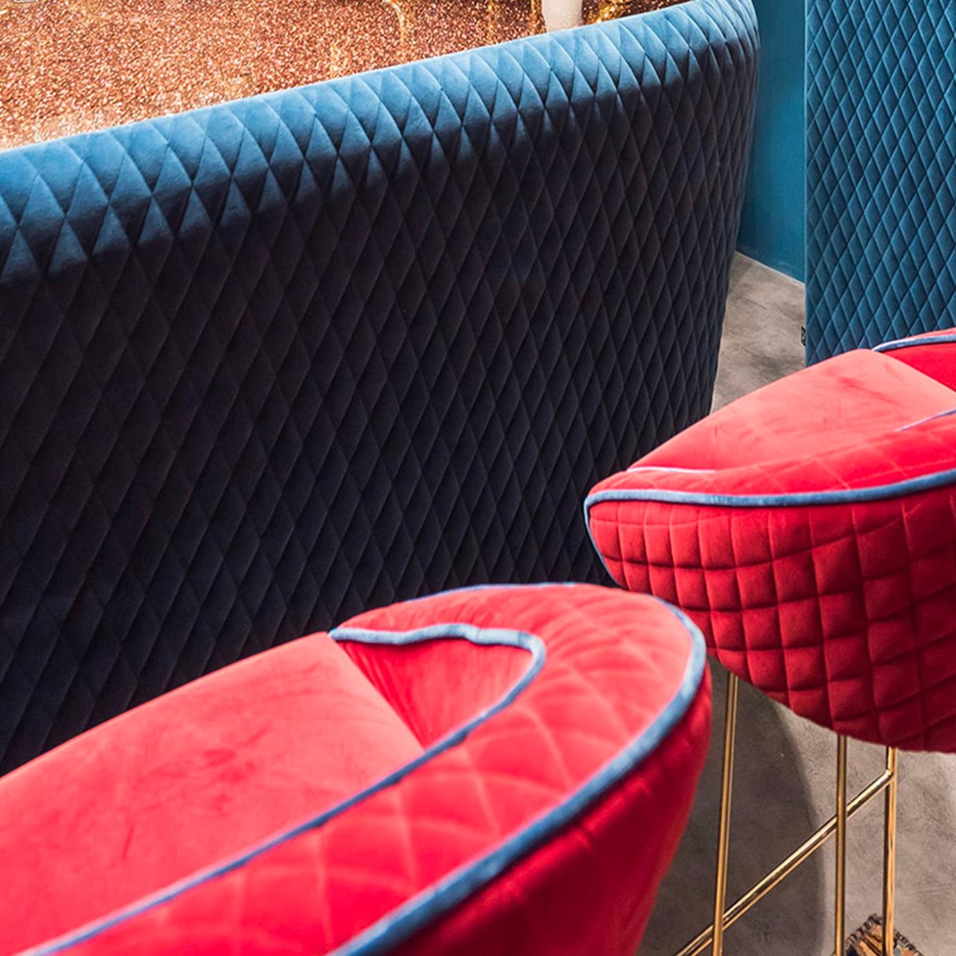 Bay Burgundy Bar Stool
