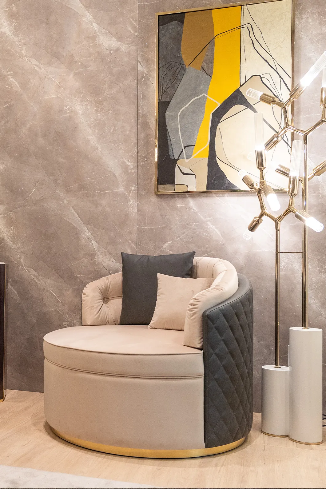 Luxe Drehbarer Sessel - 9