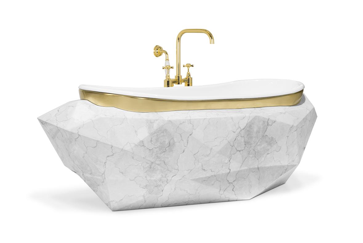 Edelstein-Kunstmarmor Badewanne