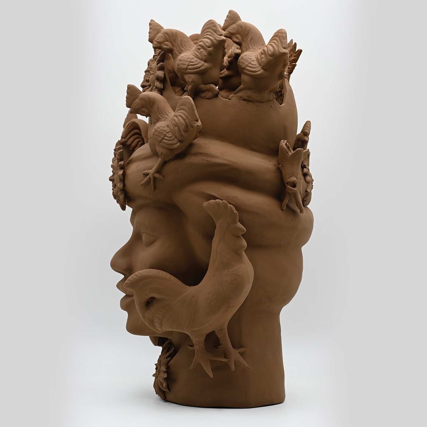 Maure‑Kopf exquisite Skulptur