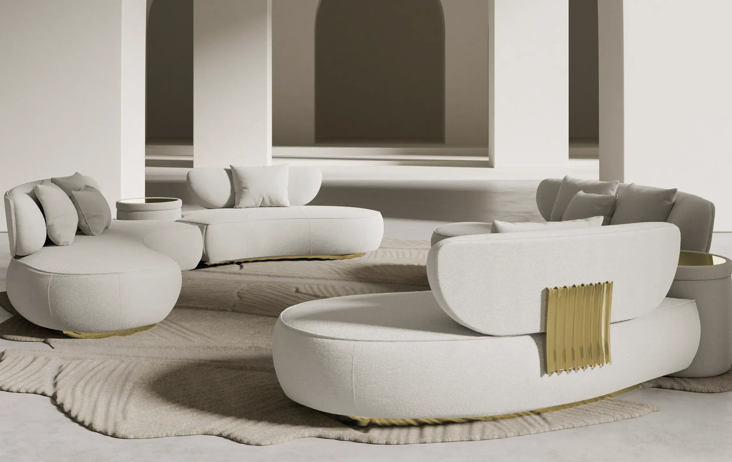 Lattice Rundsofa