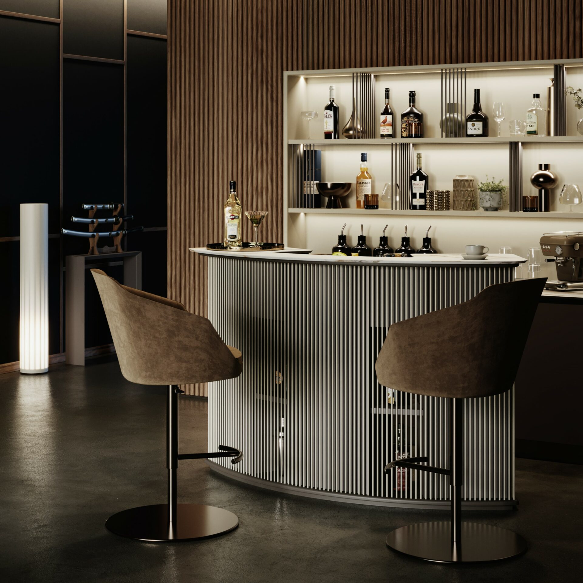 Dry Hausbar mit Theke