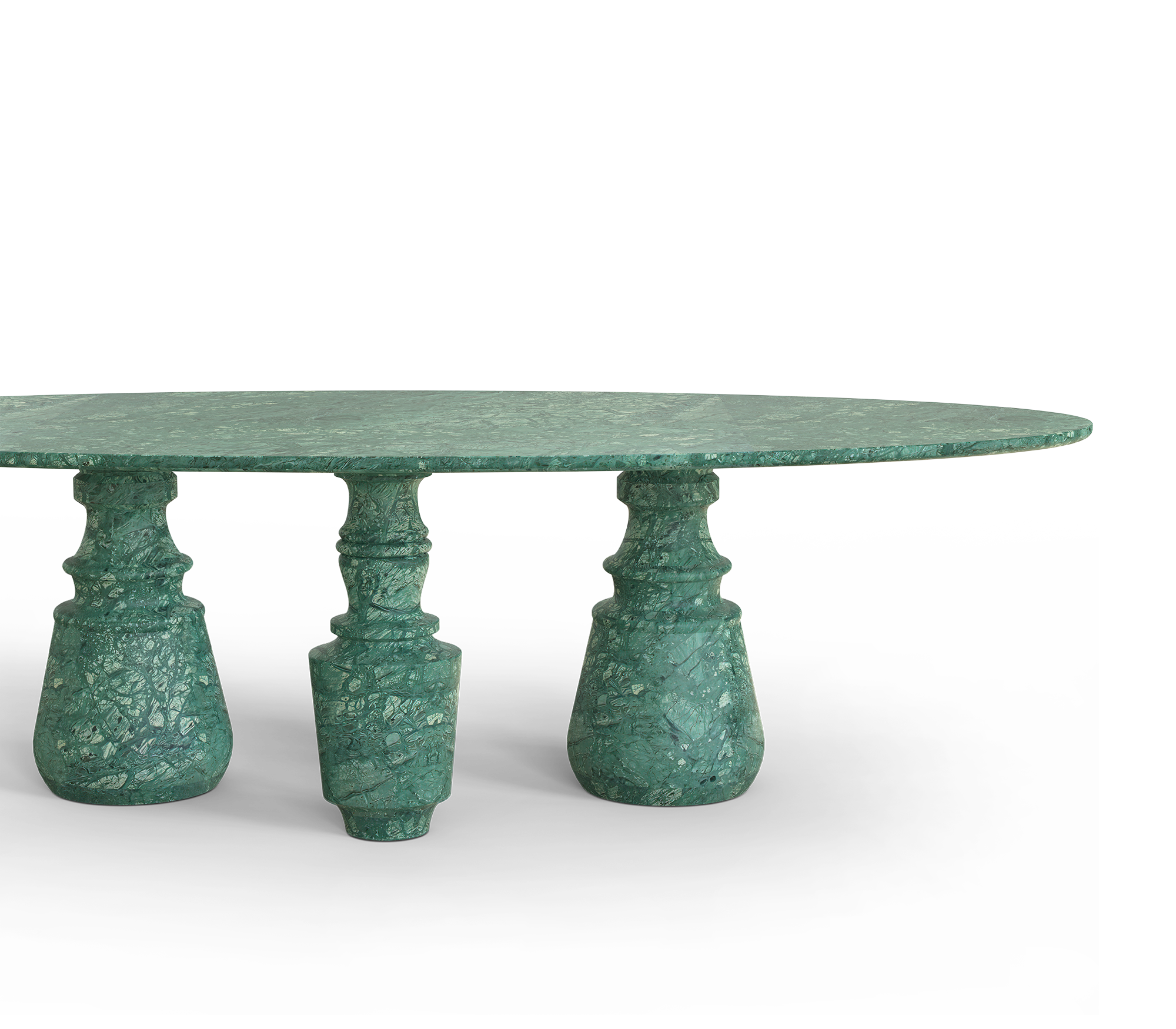 Obsidian Ovaler XL Guatemala Esstisch