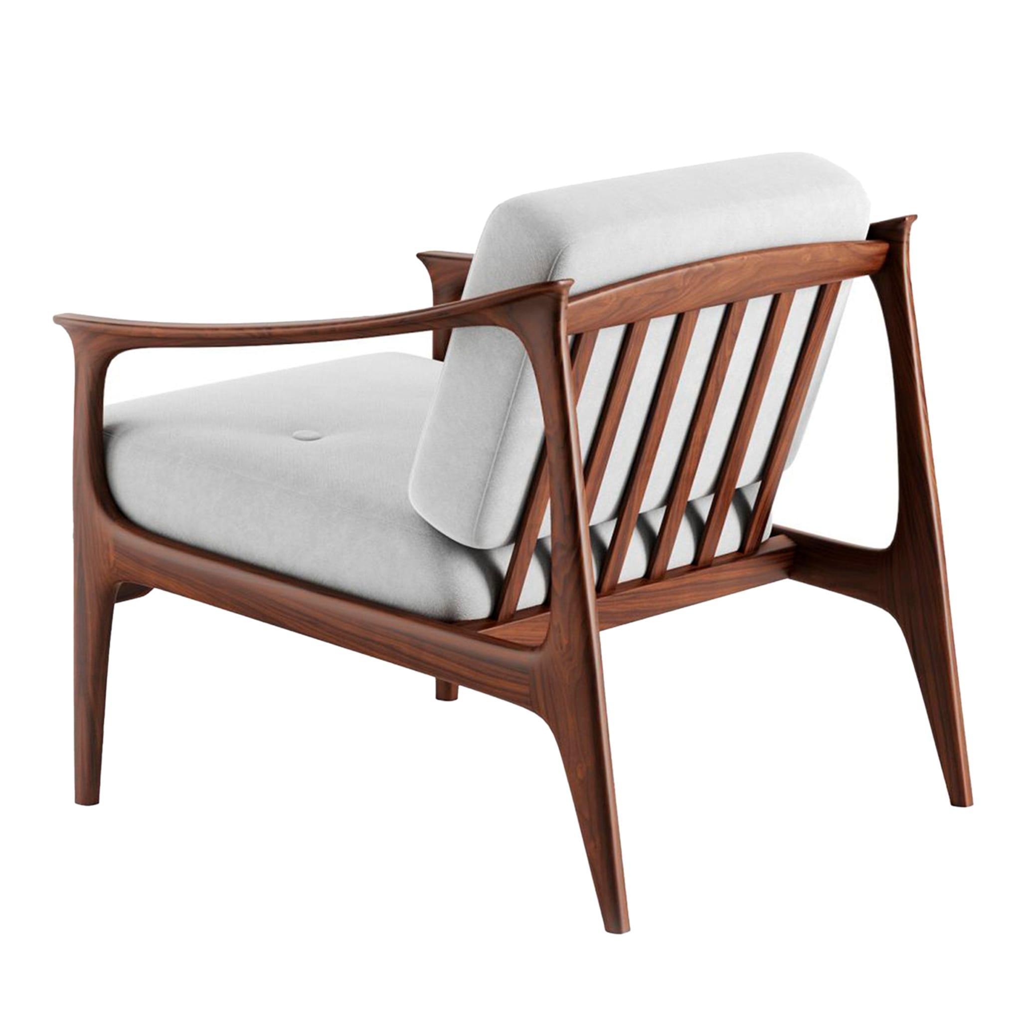 Quiete Natürlicher massiver Walnuss‑Sessel | Farbe: Linen UNICO NF184 04