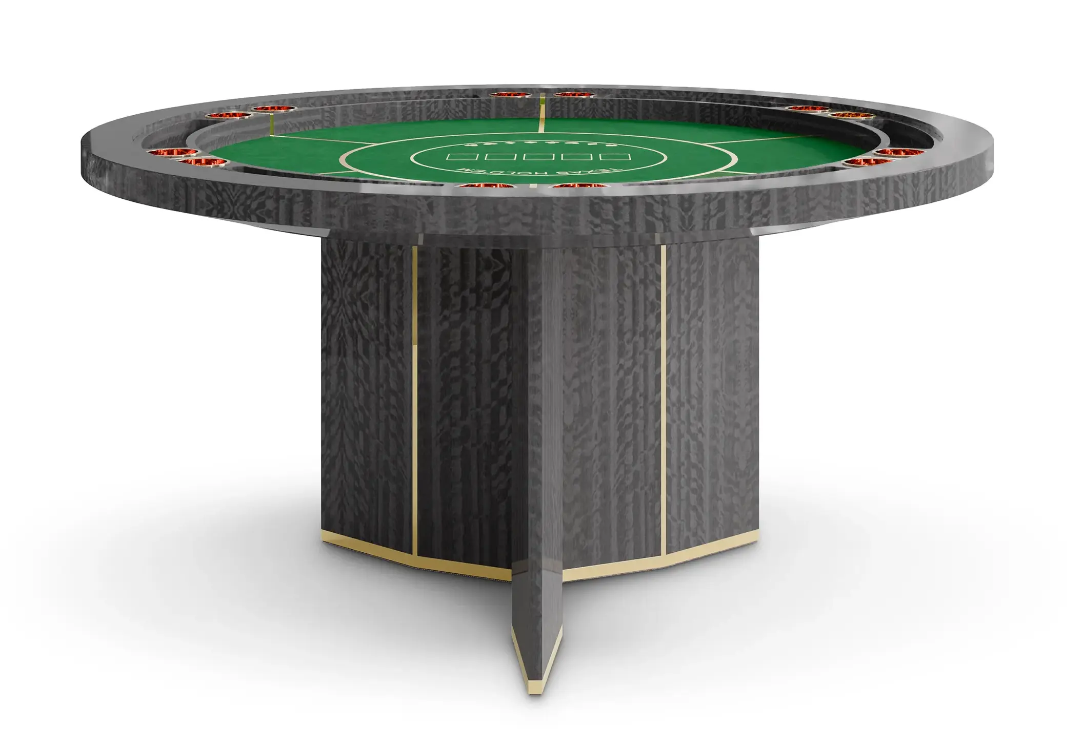 Elite Grau Poker­tisch