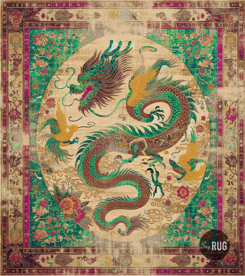 Samurai Lime Purple Teppich | Größe: 200 × 300 cm