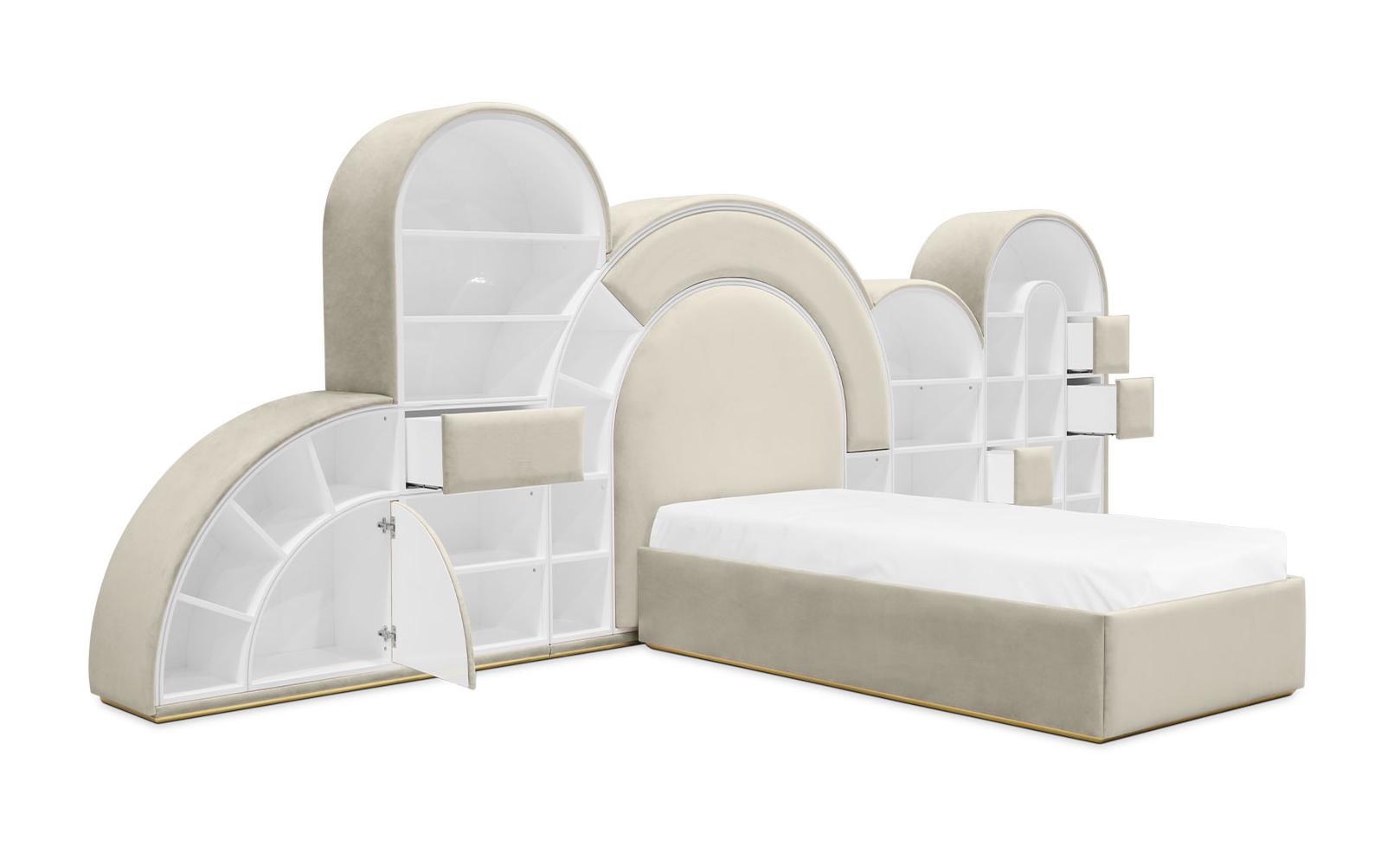 Bubblegum Marshmallow cremefarbes Kinderbett