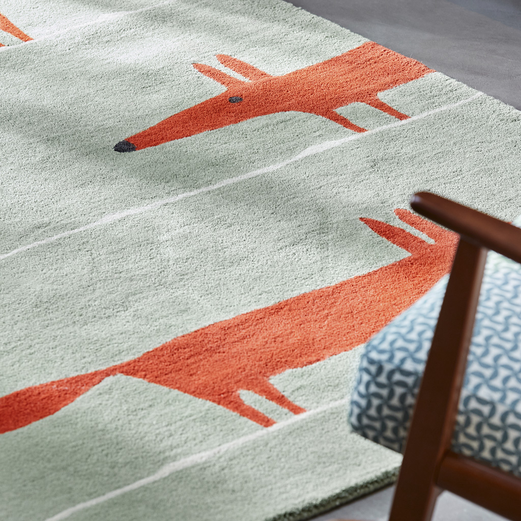 Mr-Fox-Mint/Poppy 25313 Teppich | Größe: 120 x 180 cm