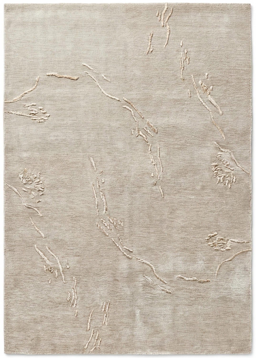 Silver Ombre Elegance Teppich