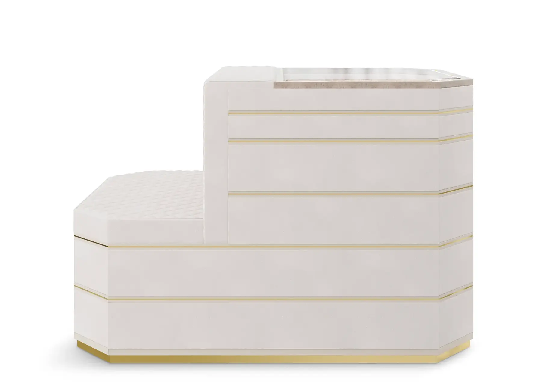 Cadence Beigefarbene Insel‑Schrank