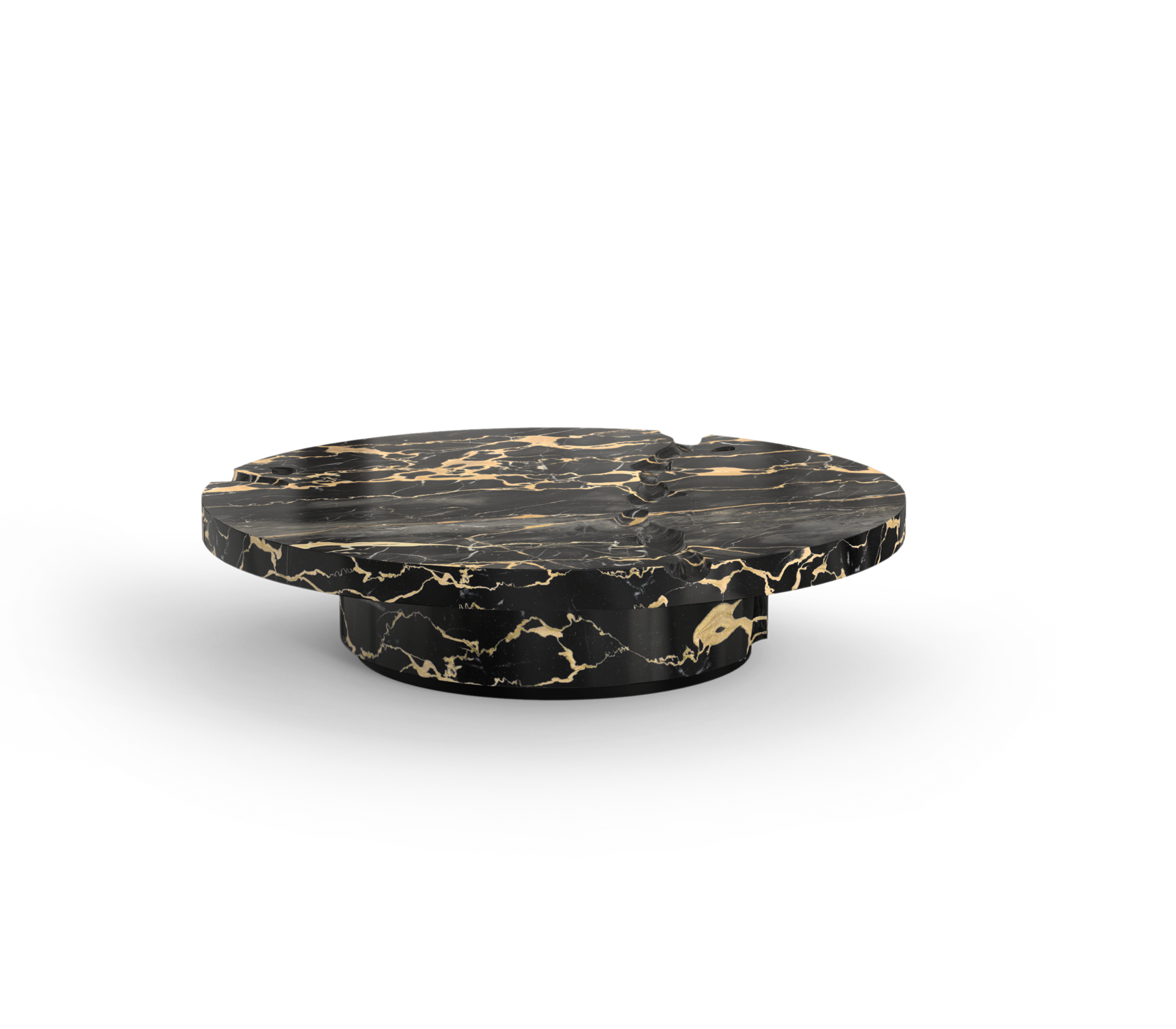 Dominion Portoro Marmor 3‑teiliges Mitteltisch‑Set