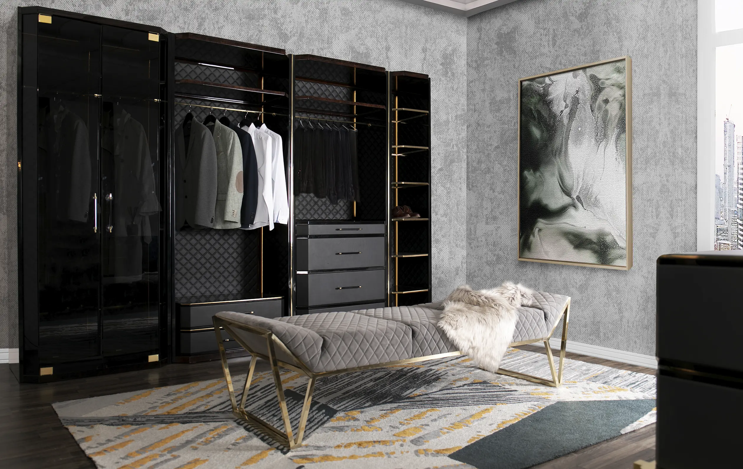 Cadence Beigefarbenes Schranksystem - 4