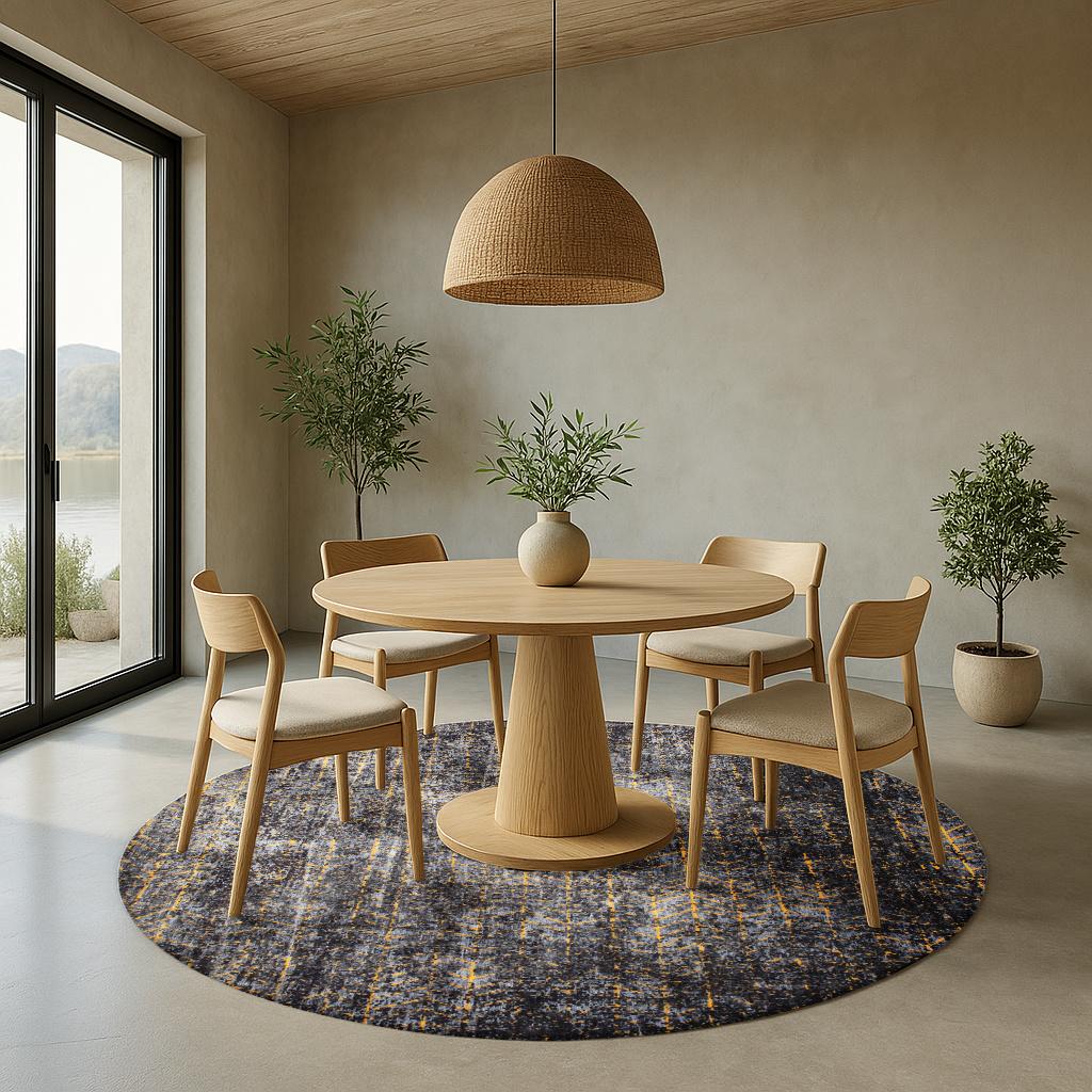 Broadway Glitter 8422 Runder Teppich | Größe: Ø 240 cm