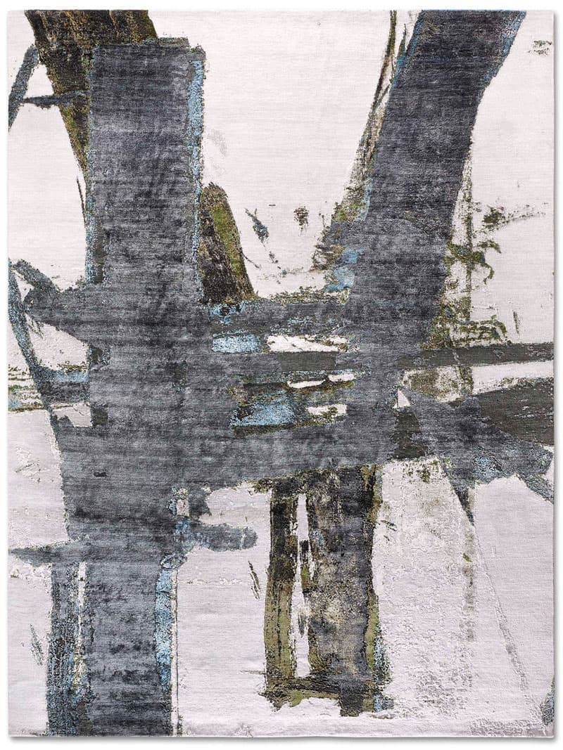 GreenRust auf Hellgrau Teppich | Größe: 365 x 457 cm