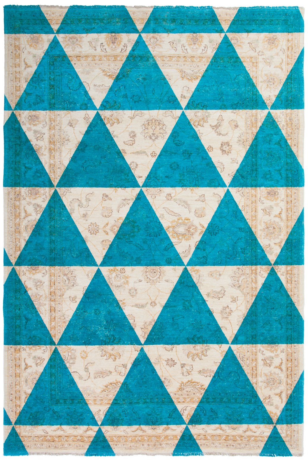 Double Layer Blau Teppich