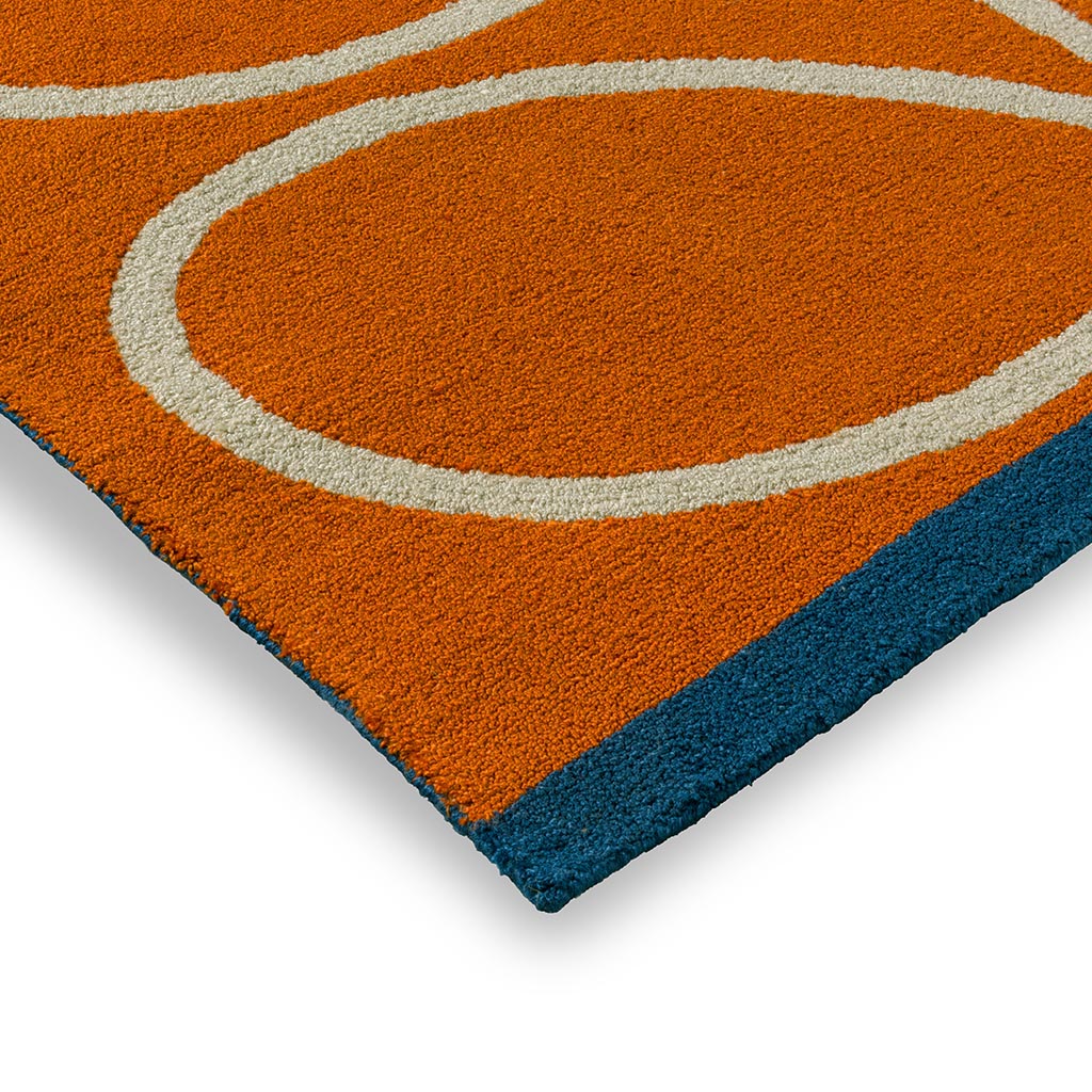 Linear Stem Orange Outdoor-Teppich | Größe: 200 x 280 cm