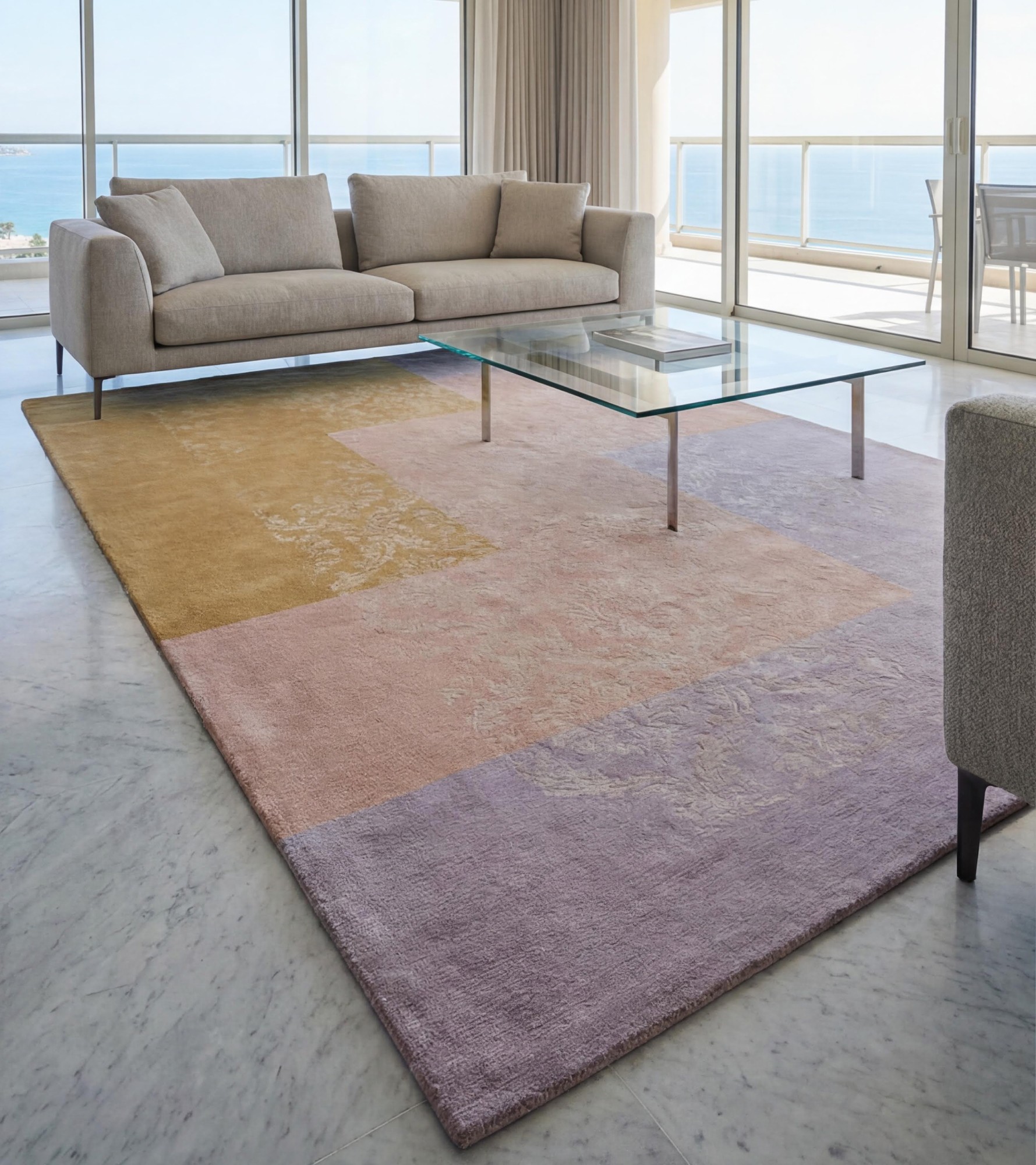 Dusty Mosaic Blush Teppich