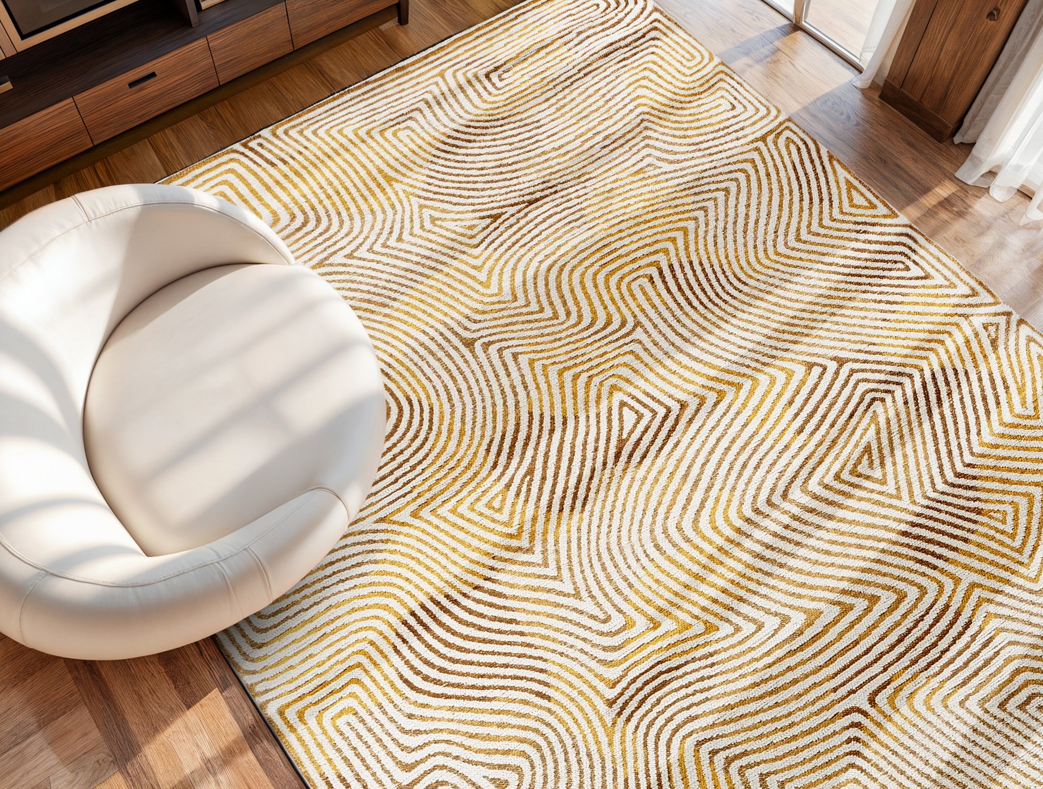Yellow Hippy 9799 Teppich | Größe: 80 x 150 cm