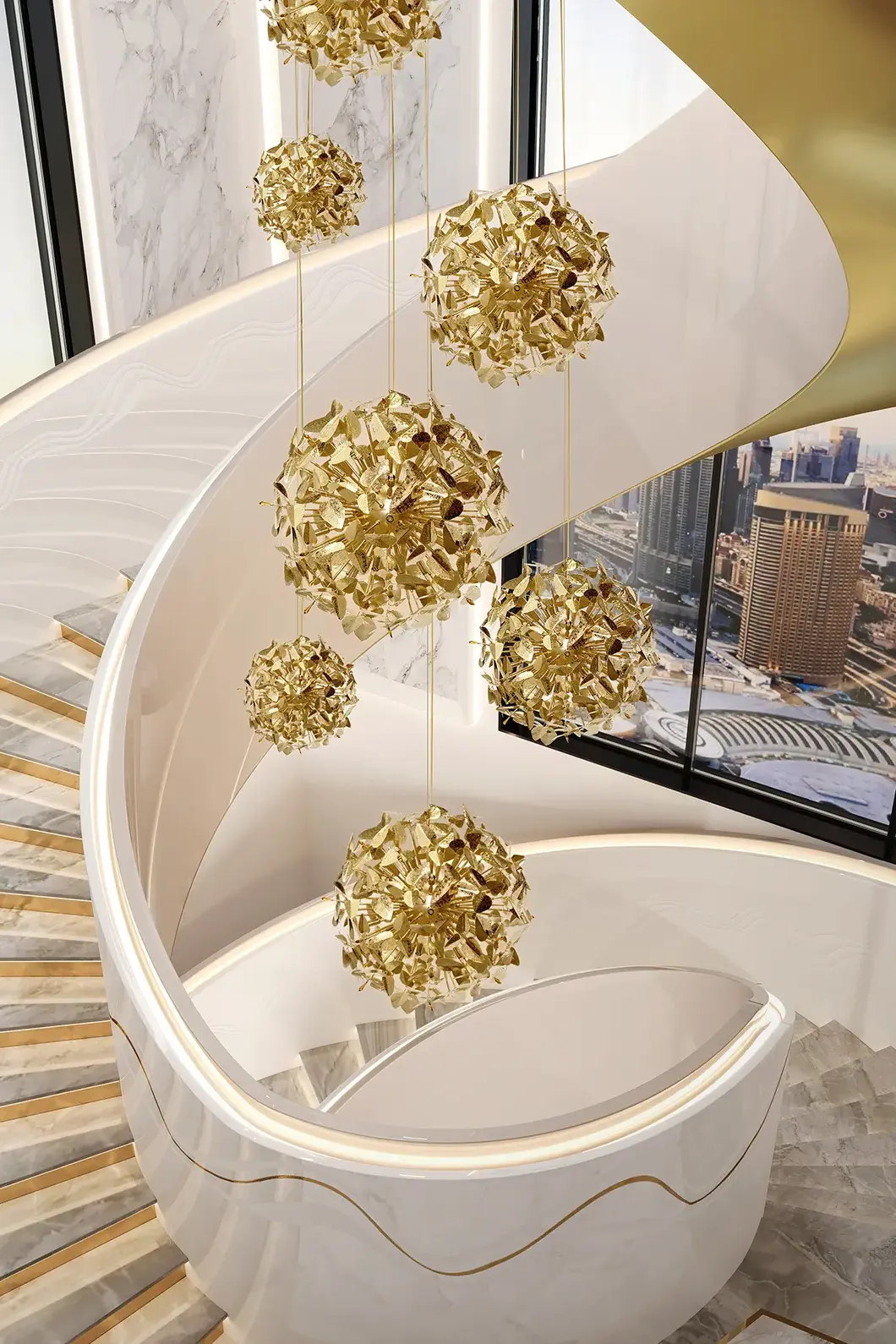 Royal Charm Globus‑Pendelleuchte - 1