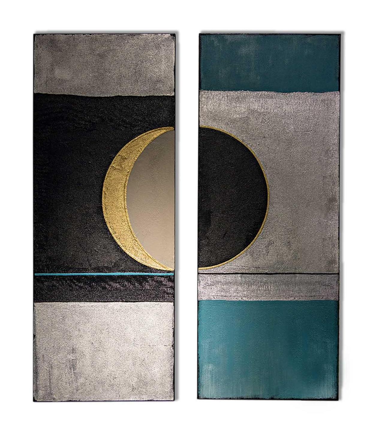 Set zweier Wanddekor‑Paneele