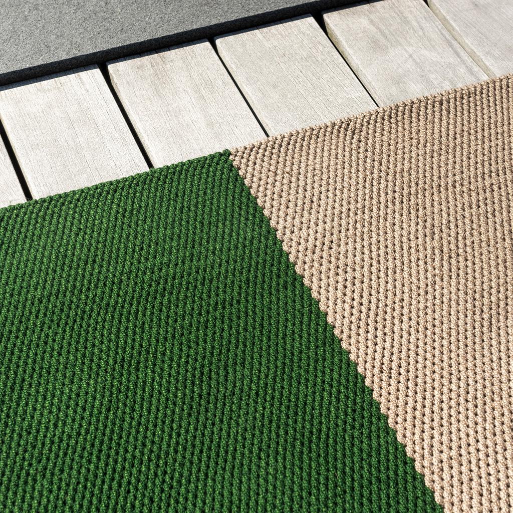 Deck Spring Grün Outdoor 496607 Teppich | Größe: 140 x 200 cm
