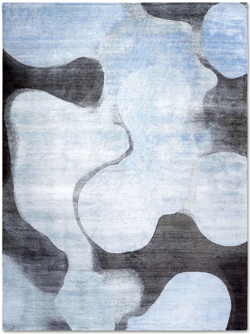 Blau Teppich | Größe: 305 x 427 cm