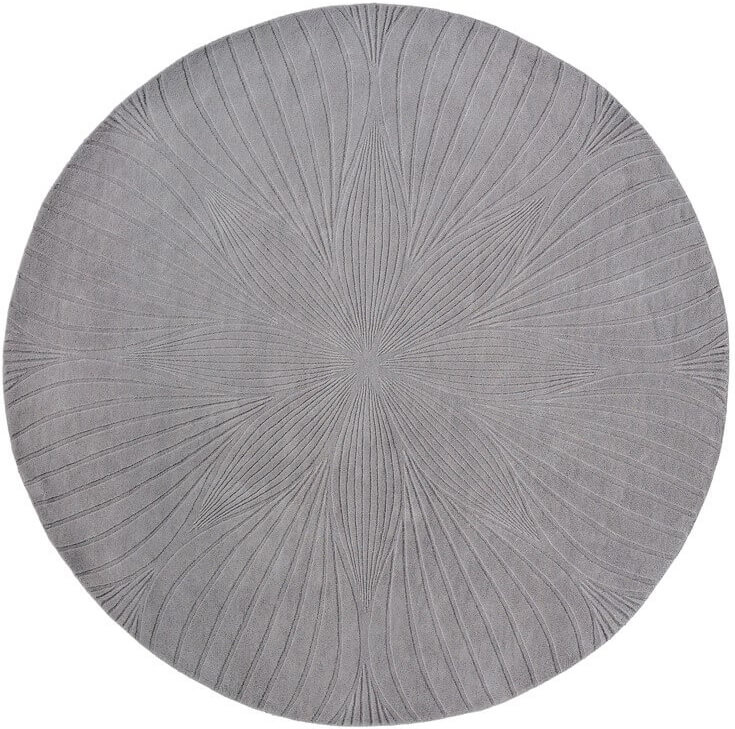 Folia Grey 38305 Runder Teppich | Größe: Ø 200 cm