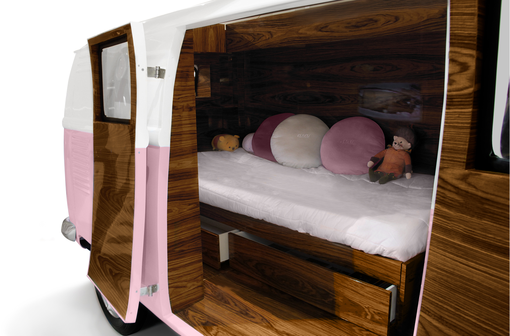 Traveler’s Caravan pinkes Schlafzimmer‑Set