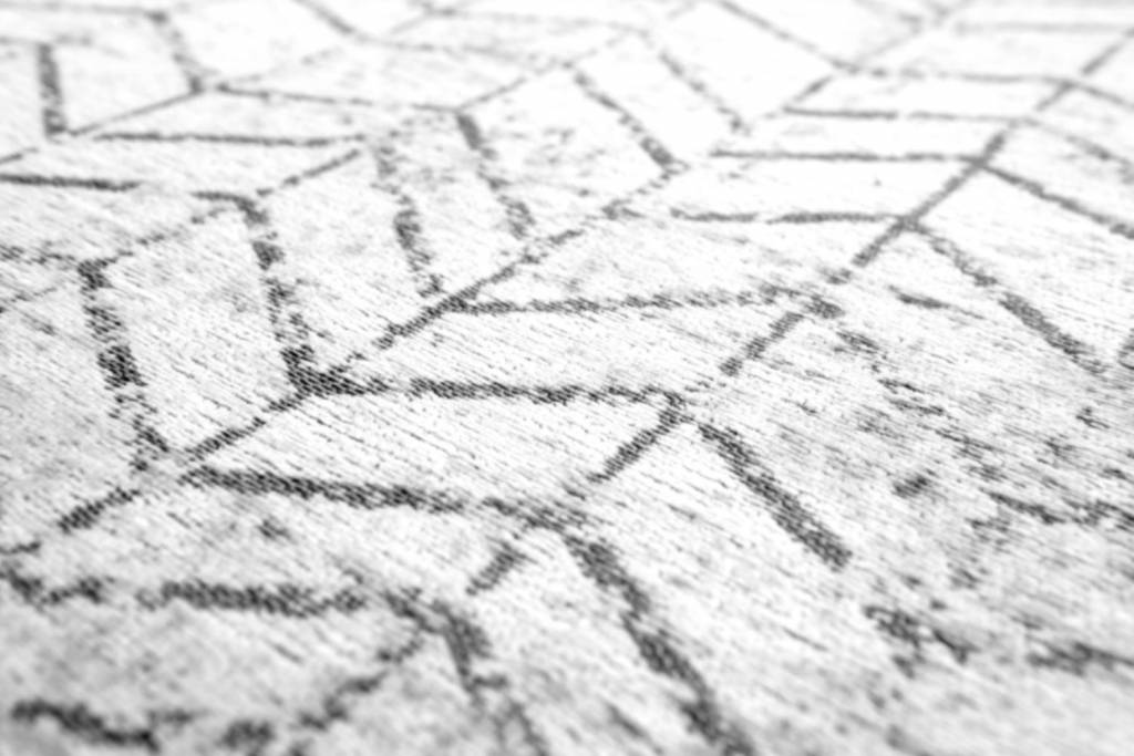 8652 Black On White Teppich | Größe: 80 x 150 cm