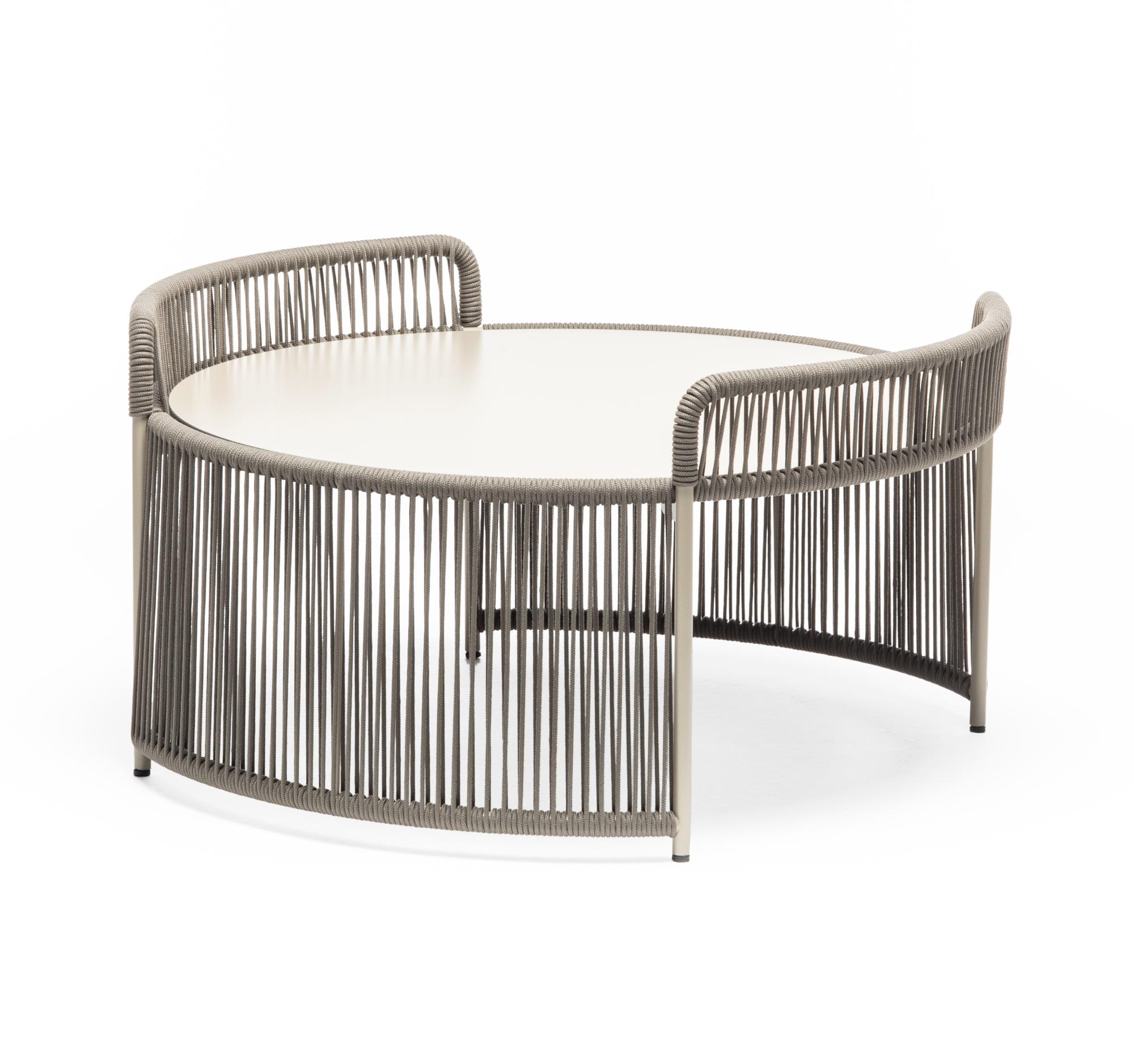 Altana ME Runder Grauer Outdoor-Loungetisch