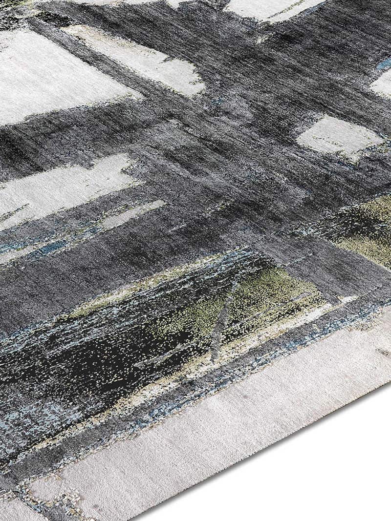 GreenRust auf Hellgrau Teppich | Größe: 274 x 365 cm