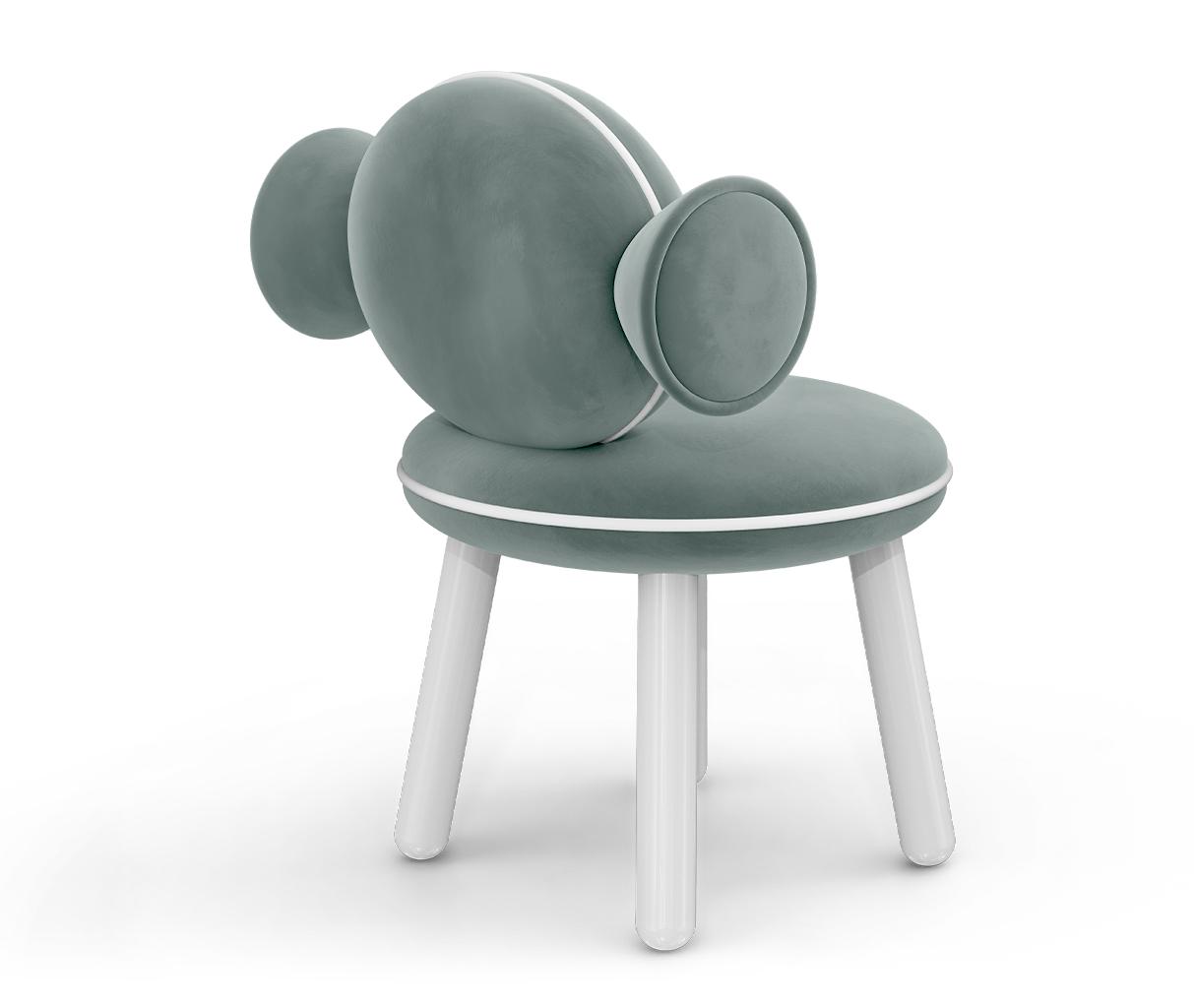 Lollipop blauer Pouf‑Sessel