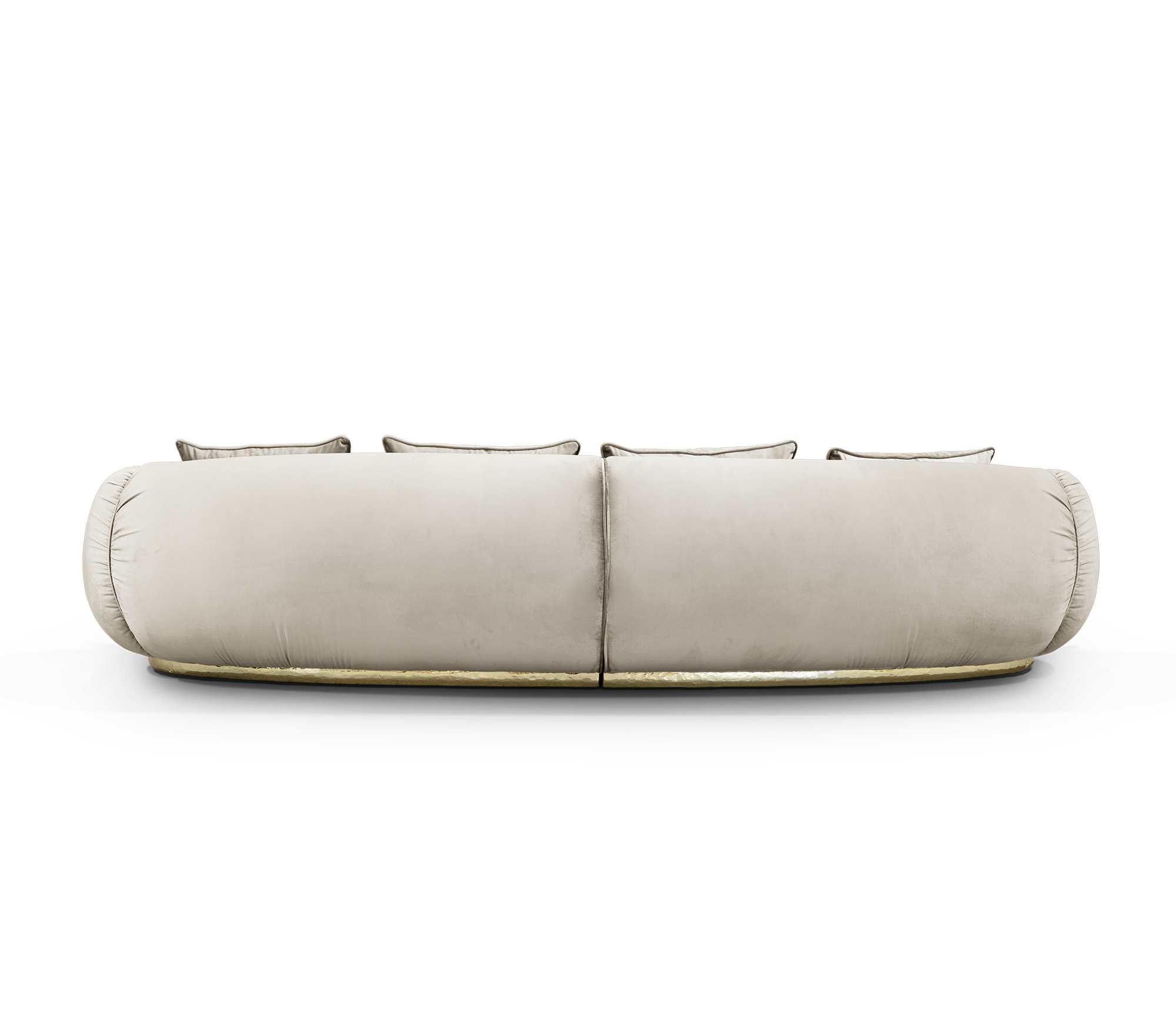 Solara Creme‑Gebogenes Luxussofa