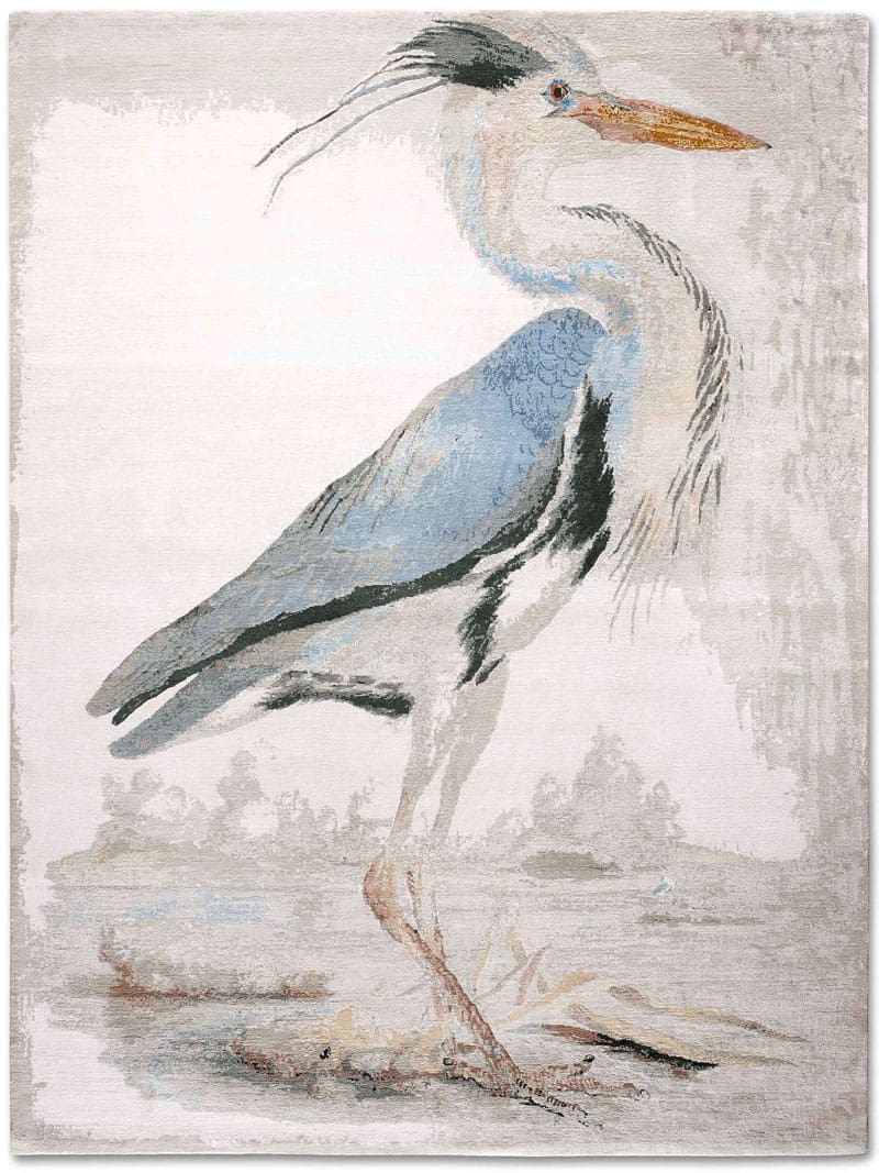 Heron Original auf Beige Teppich | Größe: 365 x 457 cm