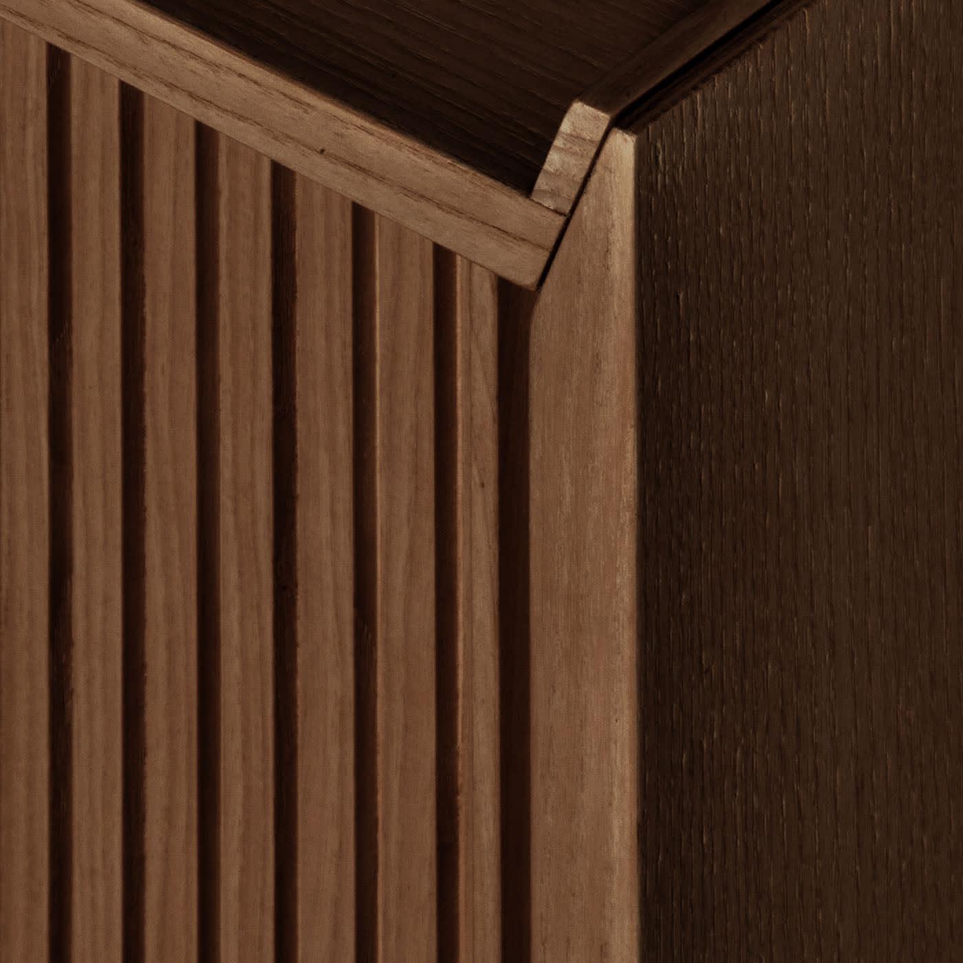 Sipario Niedriges braunes Sideboard mit 2 Türen