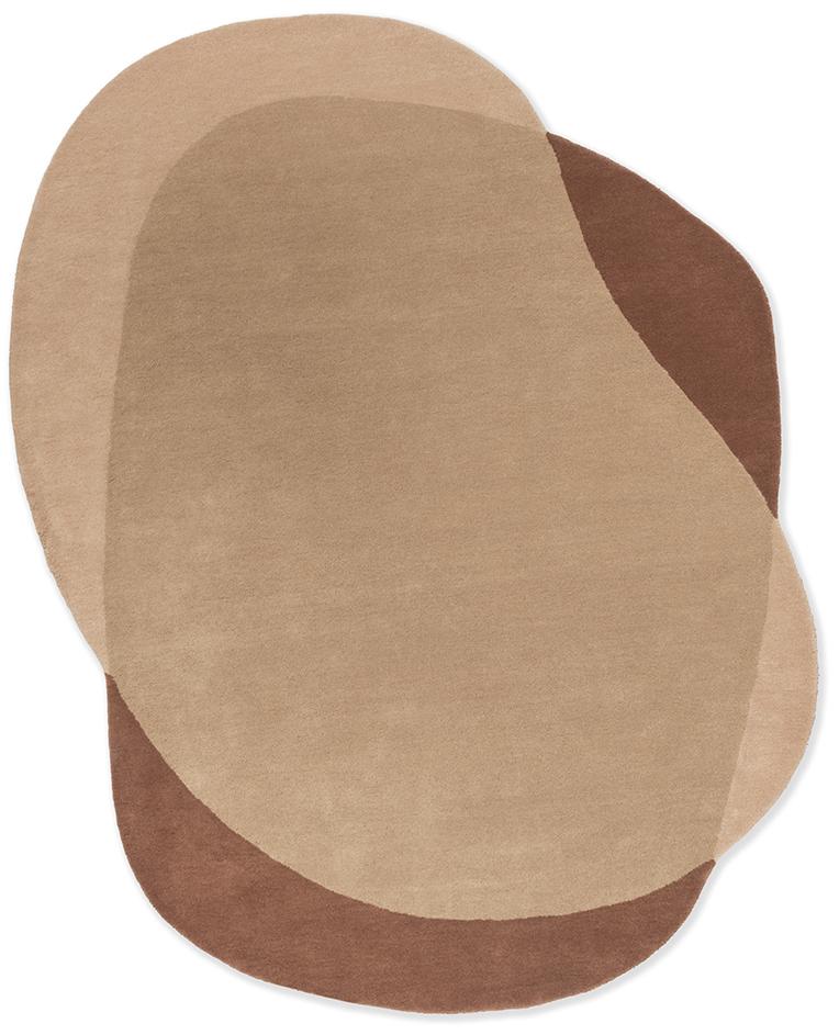 Element Moore Caramel Teppich | Größe: 160 x 175 cm