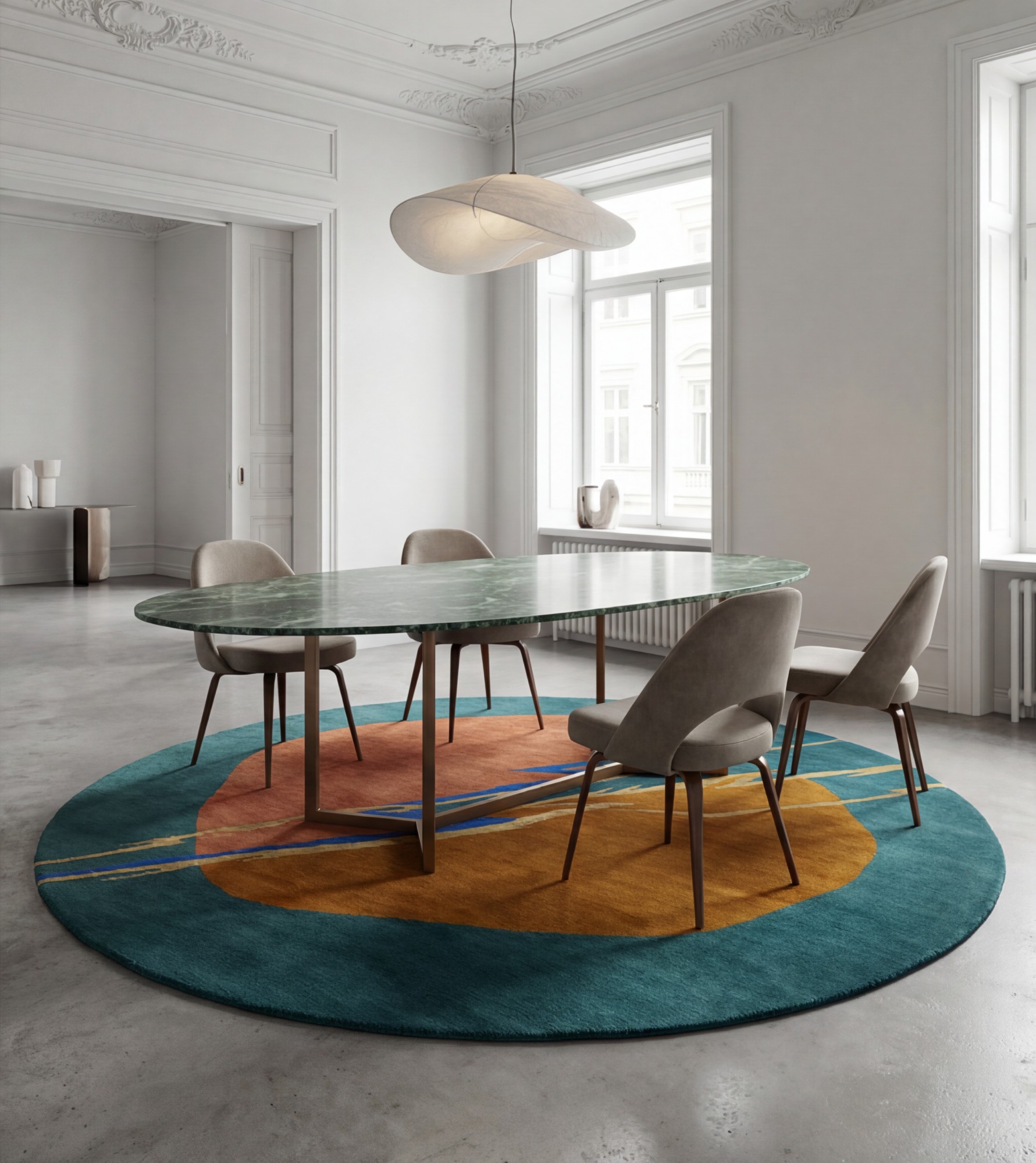 Copper Meridian Teppich