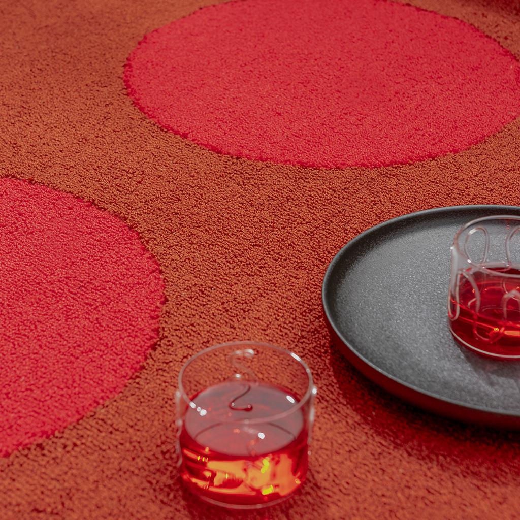 Habitat Festival Dots Rot Outdoor 495800 Teppich | Größe: 200 x 280 cm