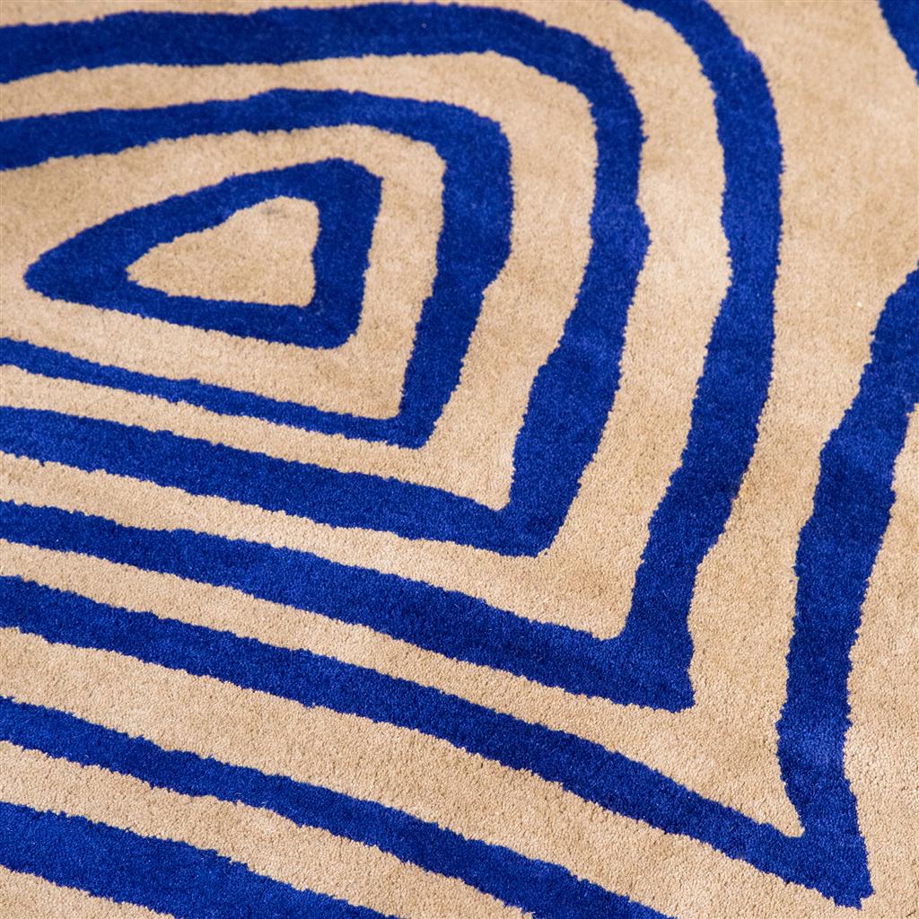 Decor Groove Elektroblau 097708 Teppich | Größe: 140 x 200 cm