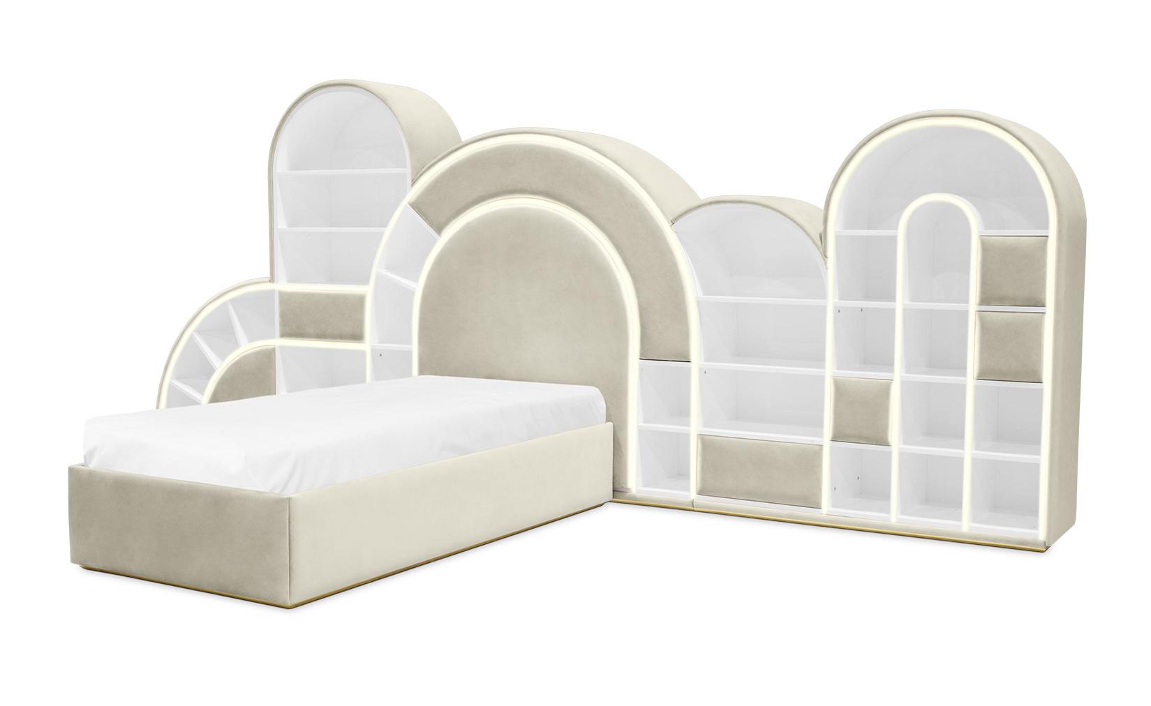 Bubblegum Marshmallow cremefarbes Kinderbett