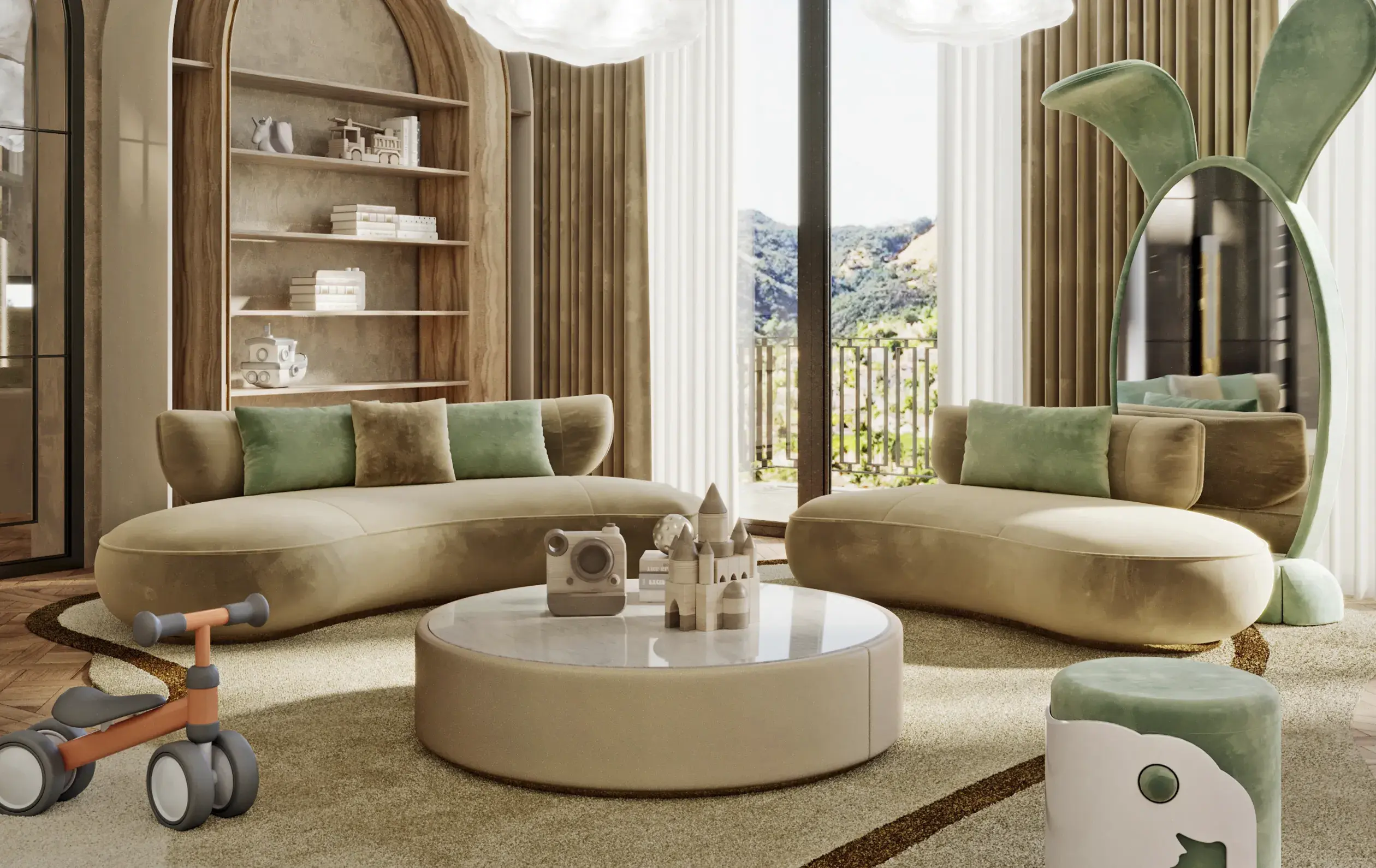 Lattice Rundsofa - 4