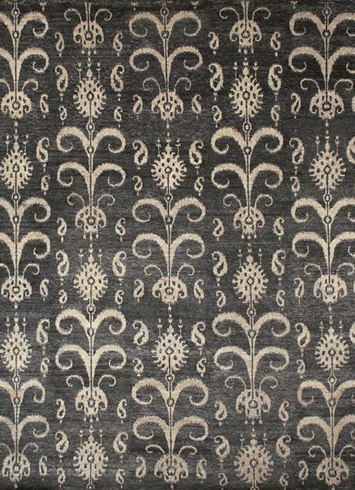 Ikat Handgeknüpft Wolle Teppich