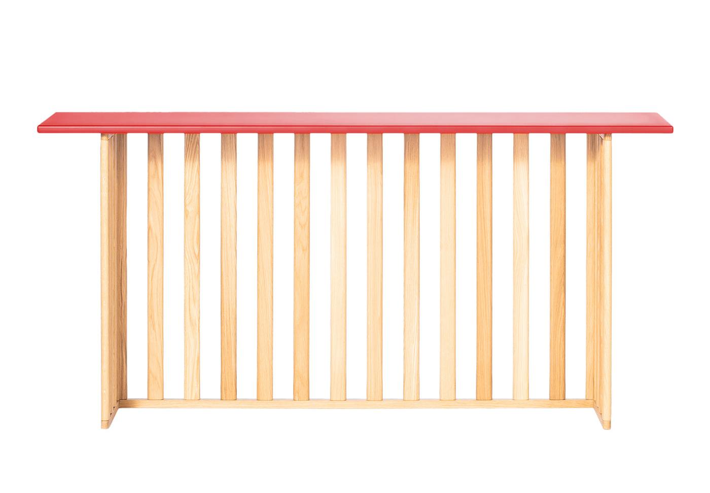 Rosa Holz-Konsolentisch