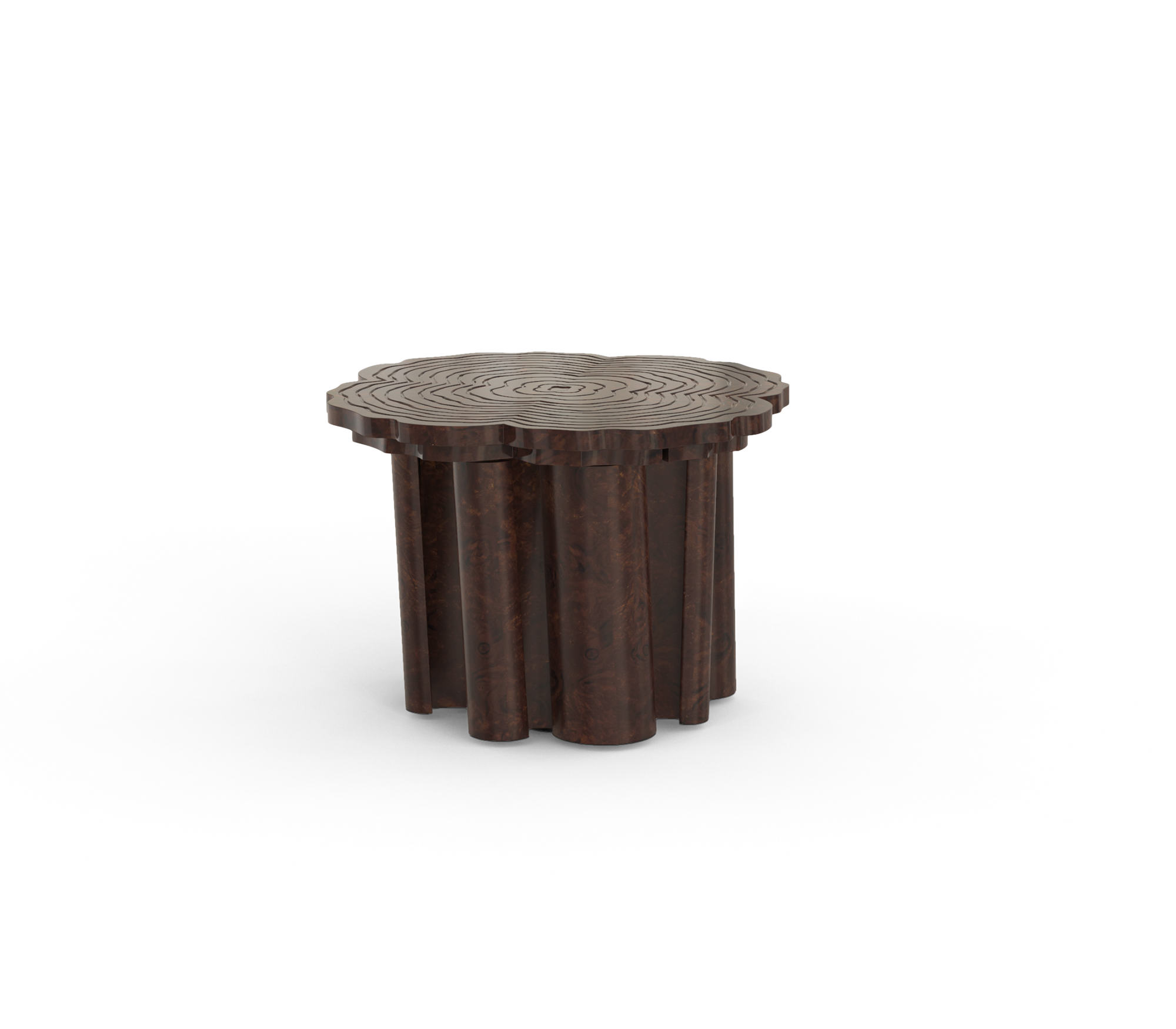 Fortuna Walnuss 3‑teiliges Couchtisch‑Set