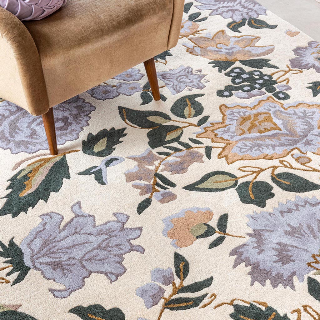 Wendling Floral Heather Pu Teppich | Größe: 170 x 240 cm