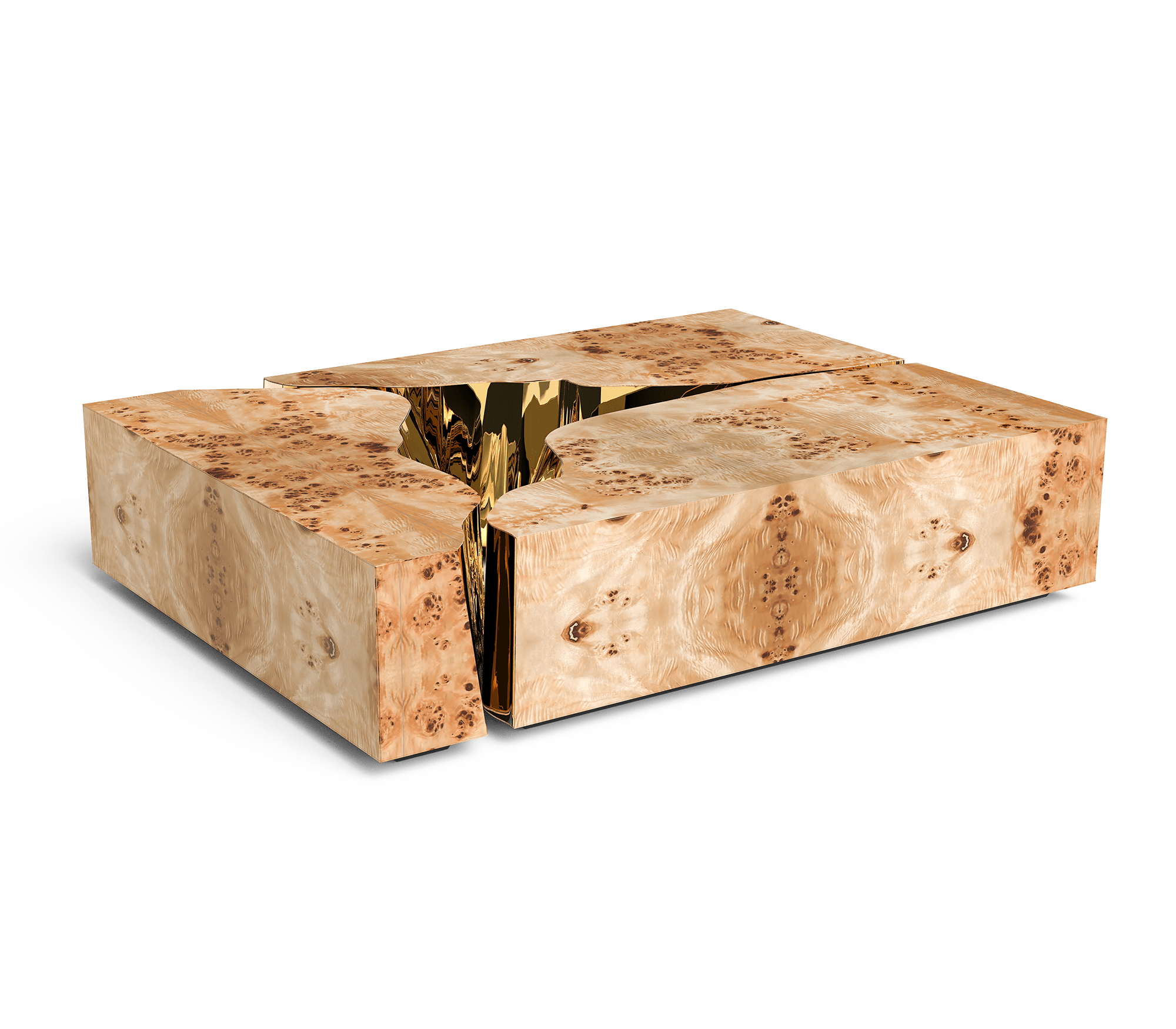 Fissure Poplar‑Couchtisch